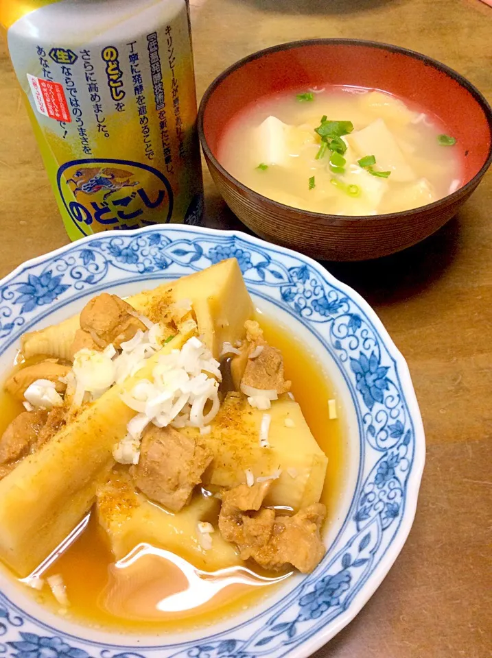 鶏モモ肉と水煮タケノコの煮物♫(^_^)v|Norio Fukudaさん