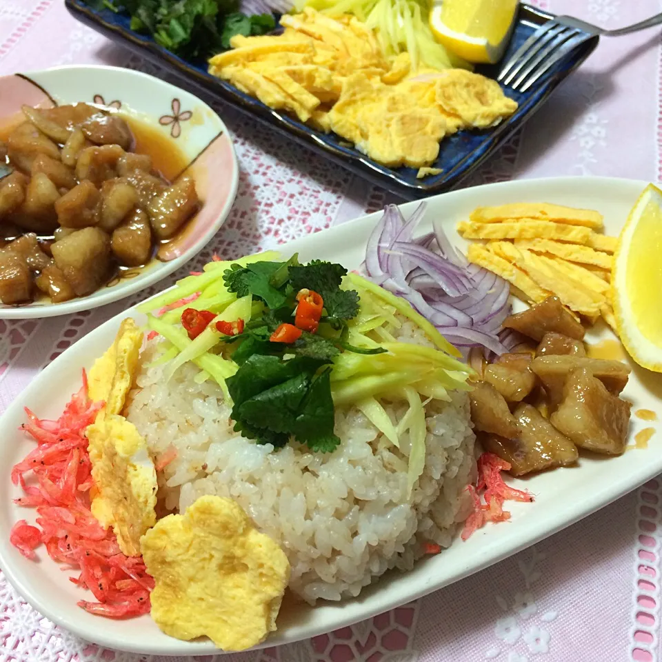 Snapdishの料理写真:今日の晩御飯もタイ料理(^O^)|リター☆さん