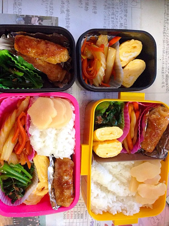 Snapdishの料理写真:4／22家族弁当|Yaeko Takedaさん