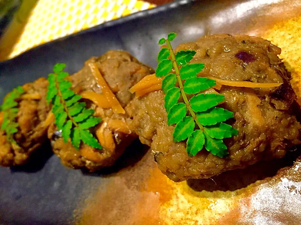 イワシのハンバーグ煮🐟 生姜をきかせてね♪|ちぃちゃんさん