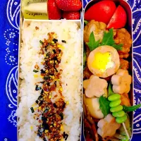 Snapdishの料理写真:高校生男子弁当2015.4.22|ゆっきさん