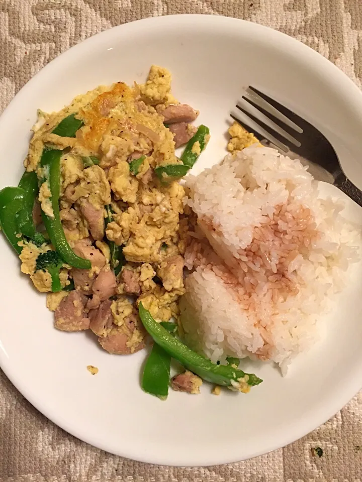 Chicken+egg stir fry 4/21|Didi Duangさん