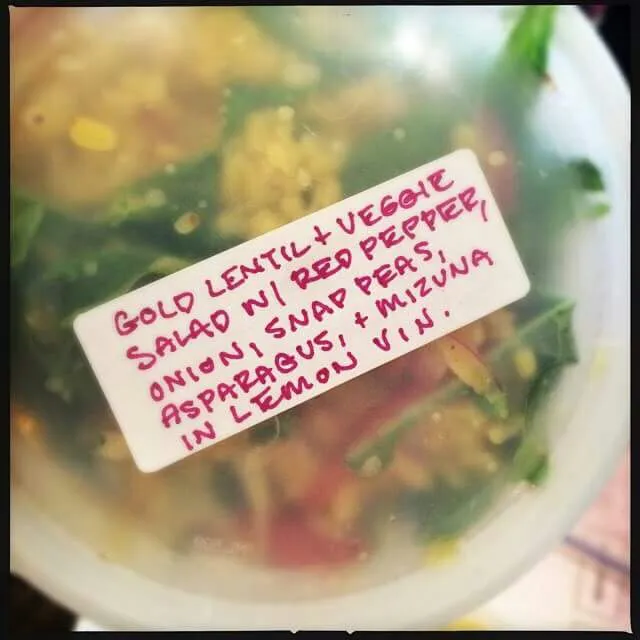 lentil salad in my fridge|CHUENCHAIさん