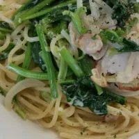 ほうれん草とローストチキンのクリームパスタ|岸田繁さん