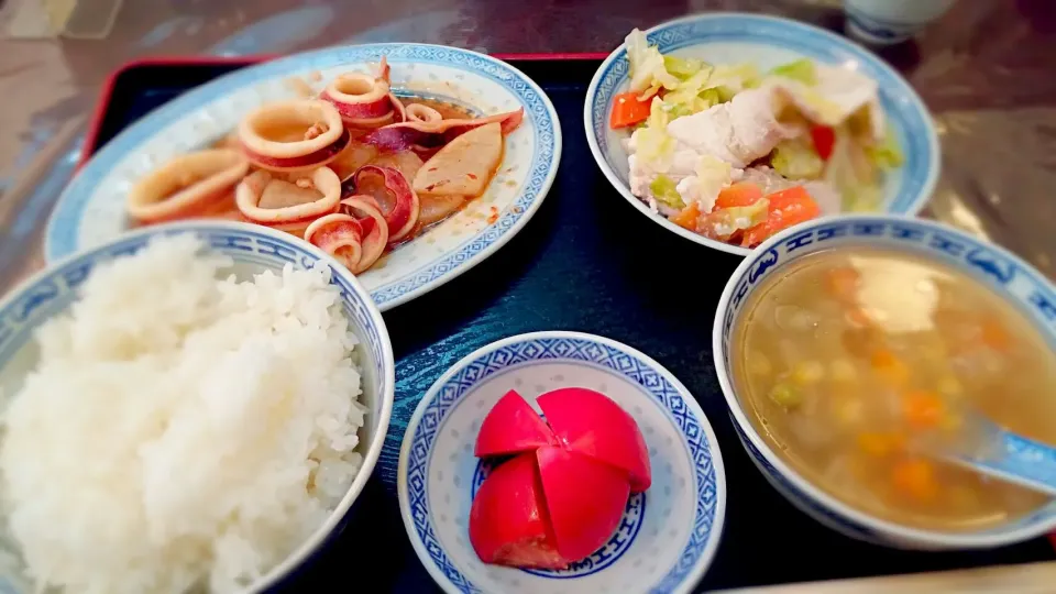 中華料理の日替りランチ。|えすとさん