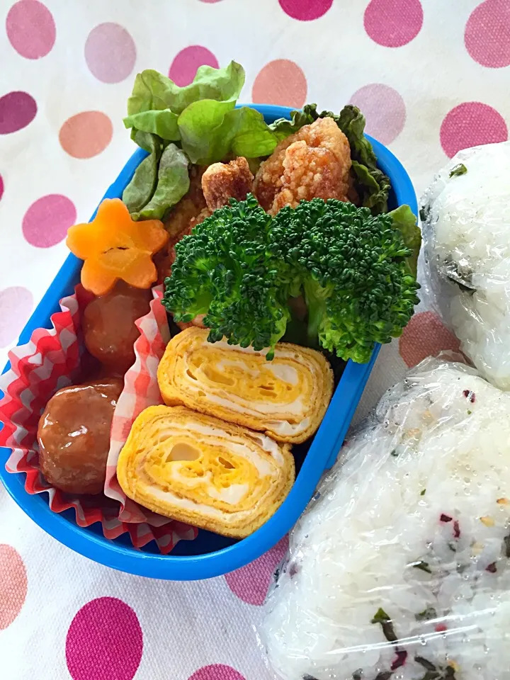 Snapdishの料理写真:２０１５年４月２２日 パパのお弁当♡|えり♡さん