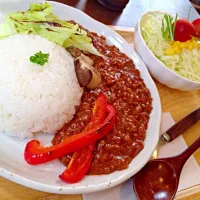 Snapdishの料理写真:cafe:キーマカレー|おまみさんさん