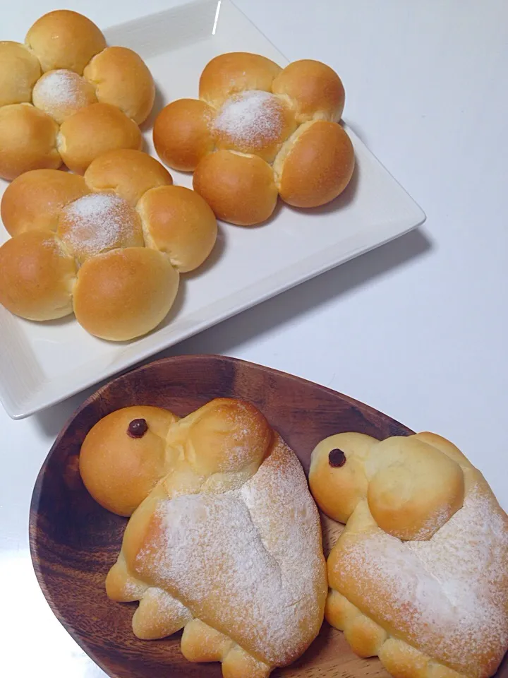 さわこさんの料理 隔離病棟へ‥お届け‥。羊🐑あんぱん♬|mari♡（もも(*´∀｀*)♪）さん