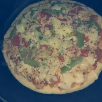 beef and capsicum pizza in a pan|mariyahさん