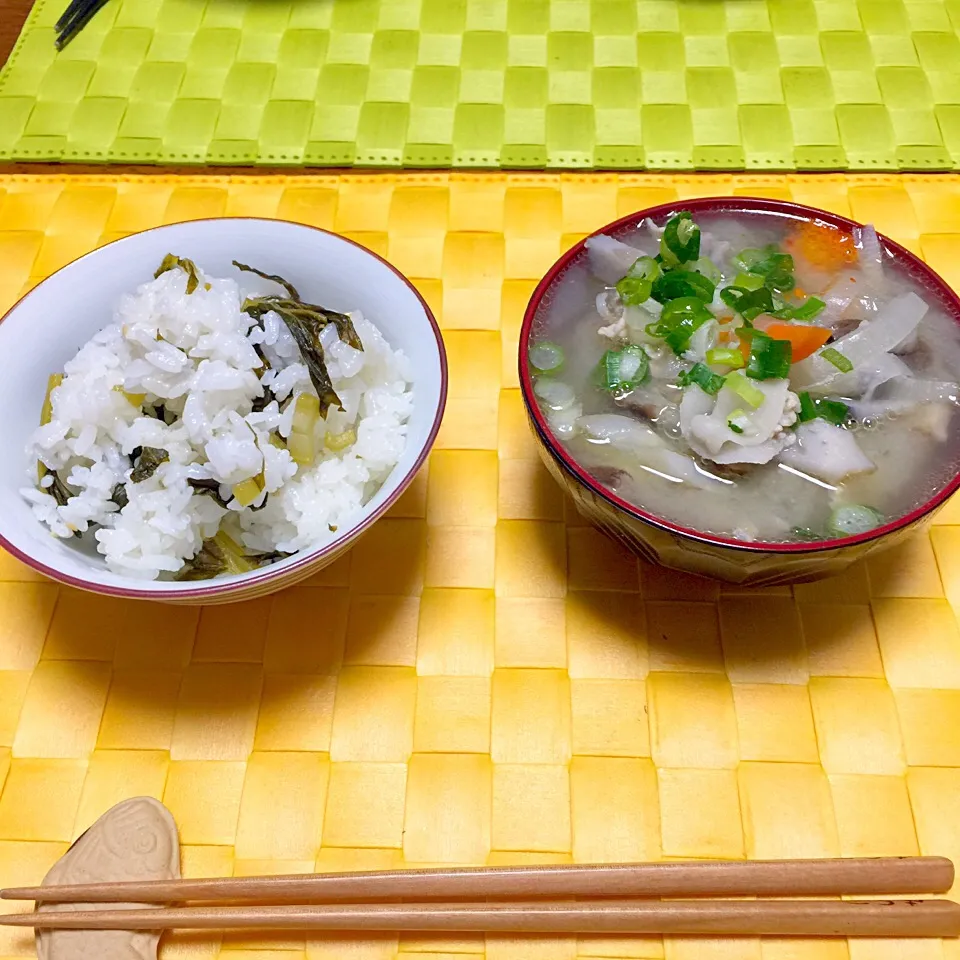 菜飯、豚汁|舐め子さん