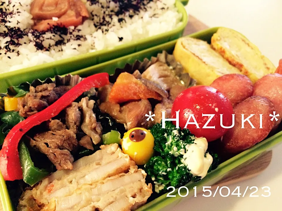 高校生息子弁当|Hazukiさん