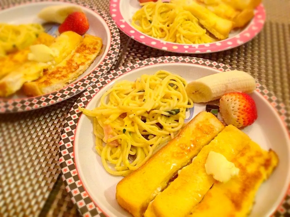 子供達の今日の朝ごはん^_^ today breakfast for my kids|松下ジェニファーさん