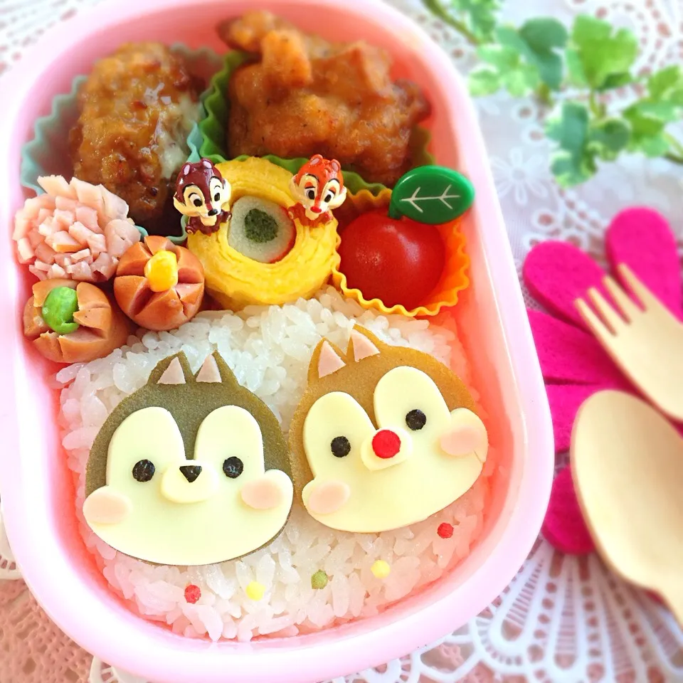 Snapdishの料理写真:ディズニーツムツム弁当|Saori Nishidaさん