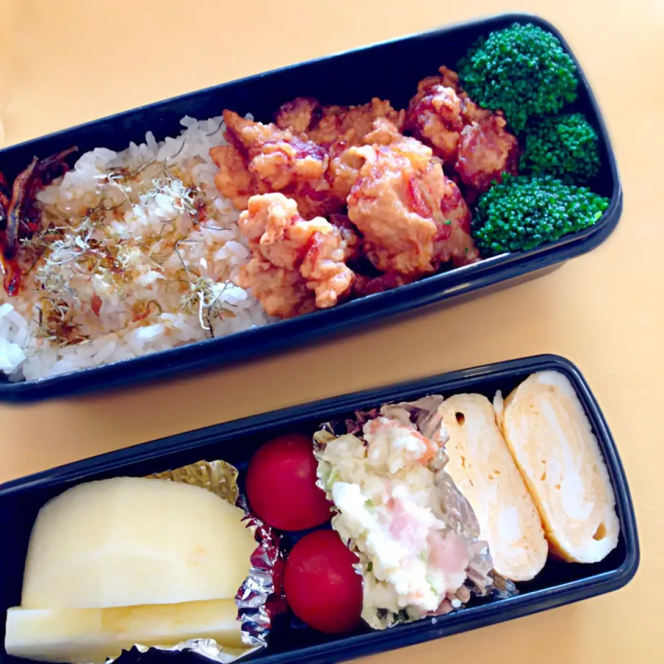 Snapdishの料理写真:中学生男子弁当_20150423|caori ytさん