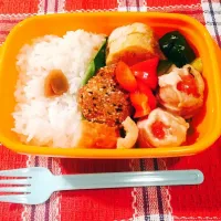 豚巻きトマトのお弁当|sayakaさん