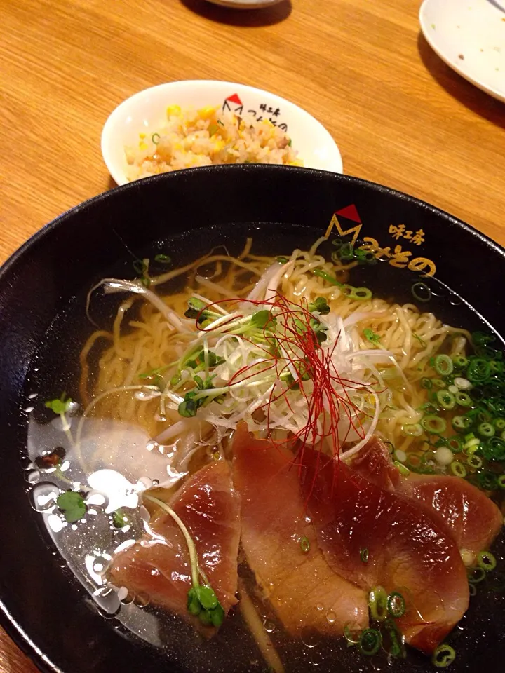 Snapdishの料理写真:みその まぐろラーメン|たかさんさん