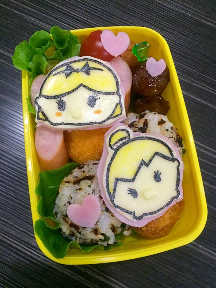 娘にディズニーツムツムのお弁当😊|なおてぃさん