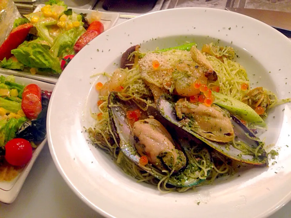 Wendy's Genovese Seafood Pasta🐇🌷|Atsuko Wendyさん