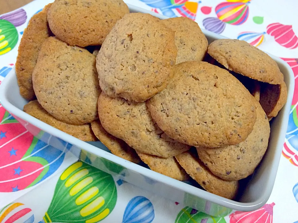 ハナたなさんの料理 簡単ソフトCookie♪でチョコの替わりにサツマイモの皮で 焼き芋の香り（≧∇≦）|佐野未起さん