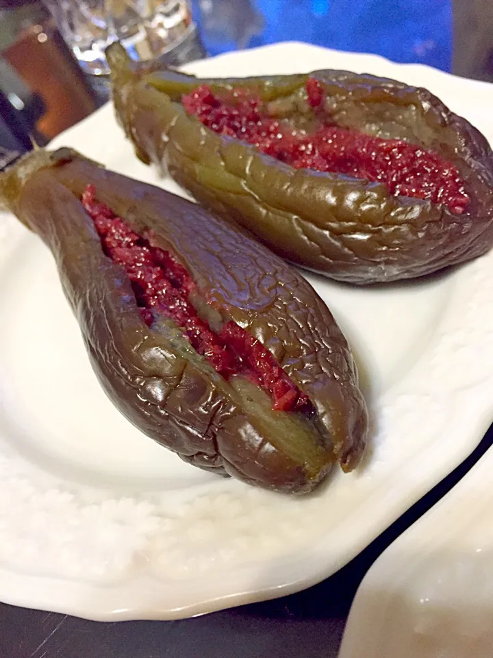 Boiled Eggplant with Shrimp Paste|Art Yuudhaさん