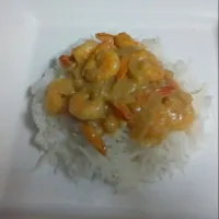 Creamy honey mustard and ginger prawn curry. #mustard #honey #prawncurry #prawns #ginger #yummy|Tsepi Nqokoさん