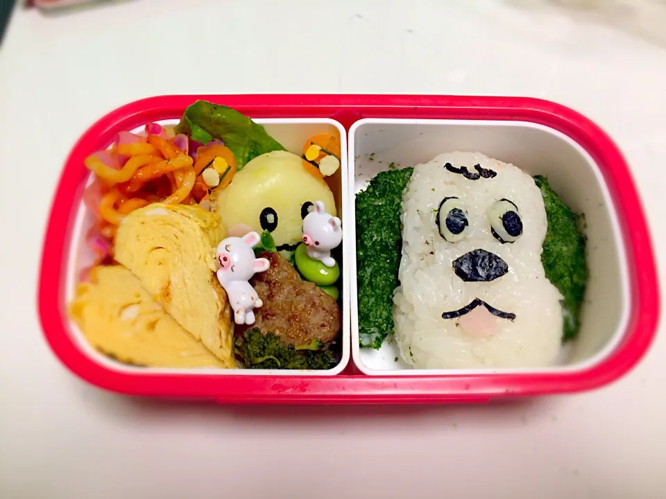 Snapdishの料理写真:キャラ弁 わんわん&う〜たん|Lekoさん