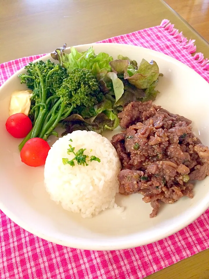 プルコギでワンプレートブランチ🍴🍴|かずみさん