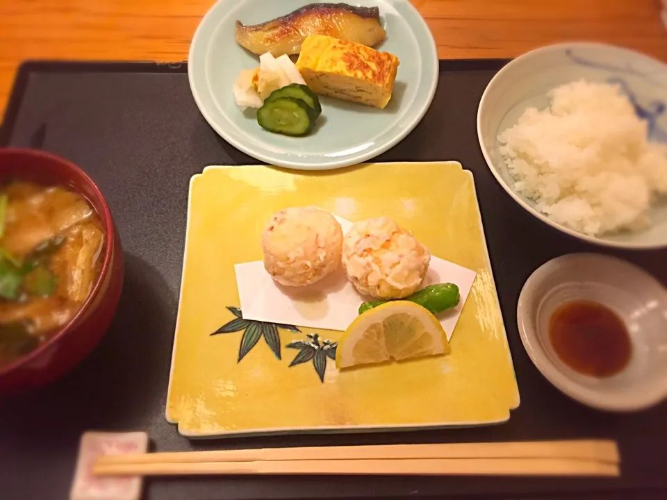 Snapdishの料理写真:海老しんじょ膳|naoko shimoshimbaraさん