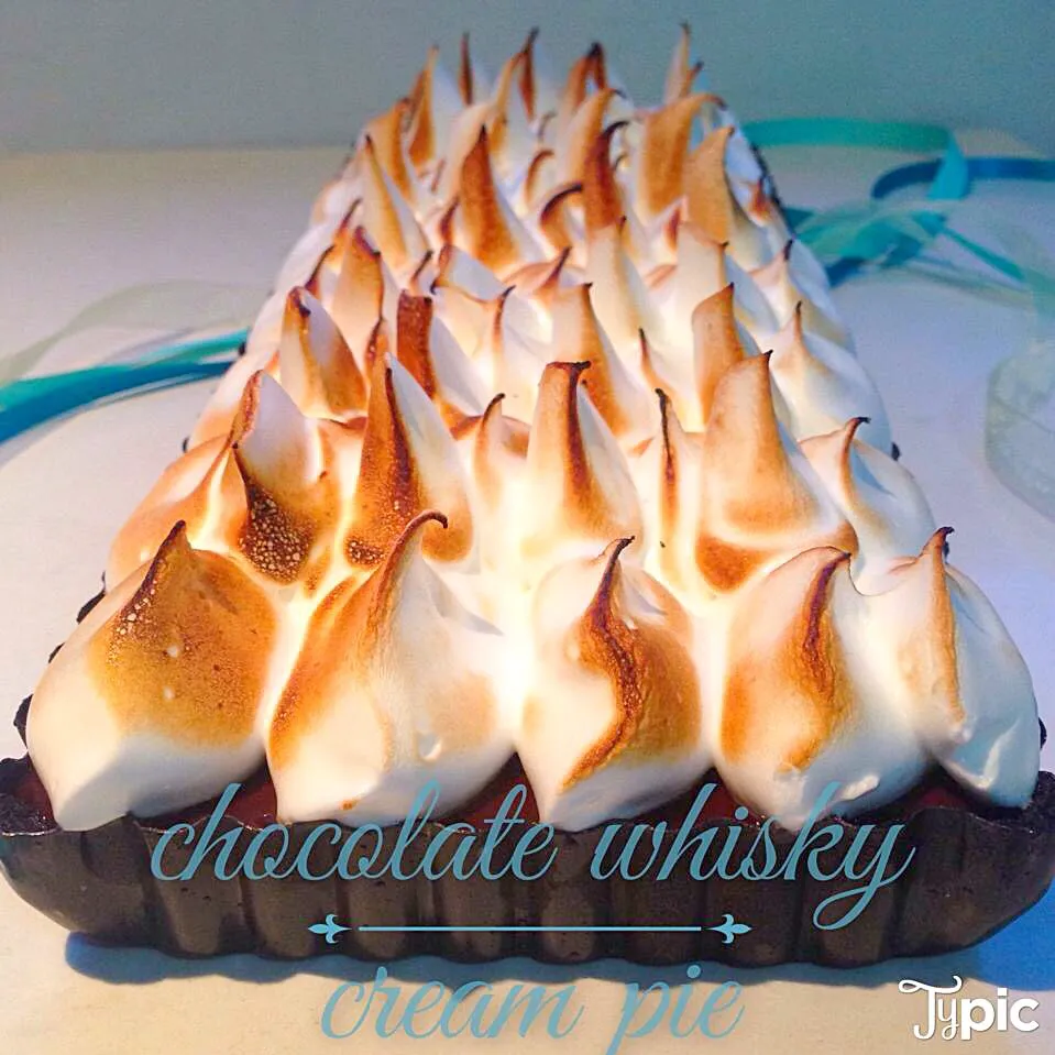 Snapdishの料理写真:Chocolate whiskey cream pie ~|purplecloudさん