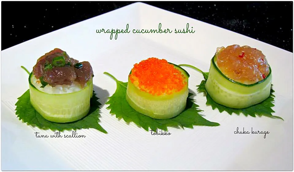 Wrapped cucumber Sushi~|purplecloudさん