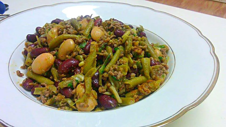 Mixed Bean Salad with curry & Minced Meat|Team237さん