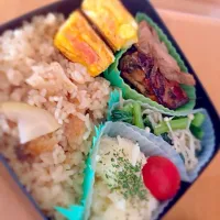 Snapdishの料理写真:筍のご飯弁当|くま子さん