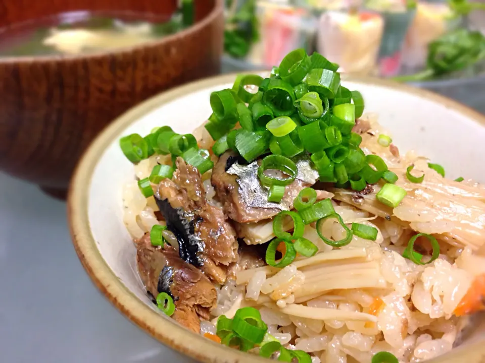 さんまの蒲焼き缶詰de簡単炊き込みご飯★|ふぅちゃんさん