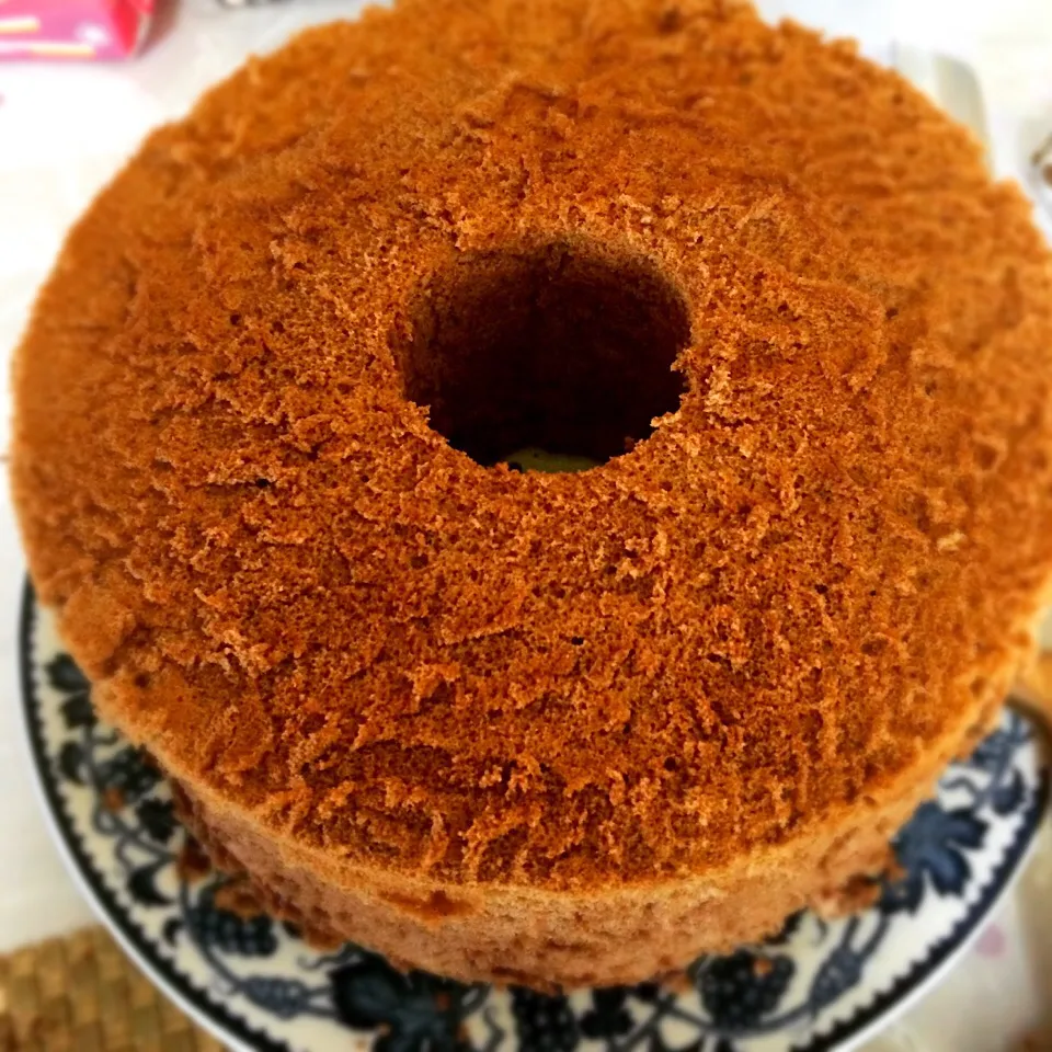 GoodMorning Saturday because of asthma I can't sleep ended baking some #Mocha Chiffon Cake#|Babyluv Cabrera Ocampoさん