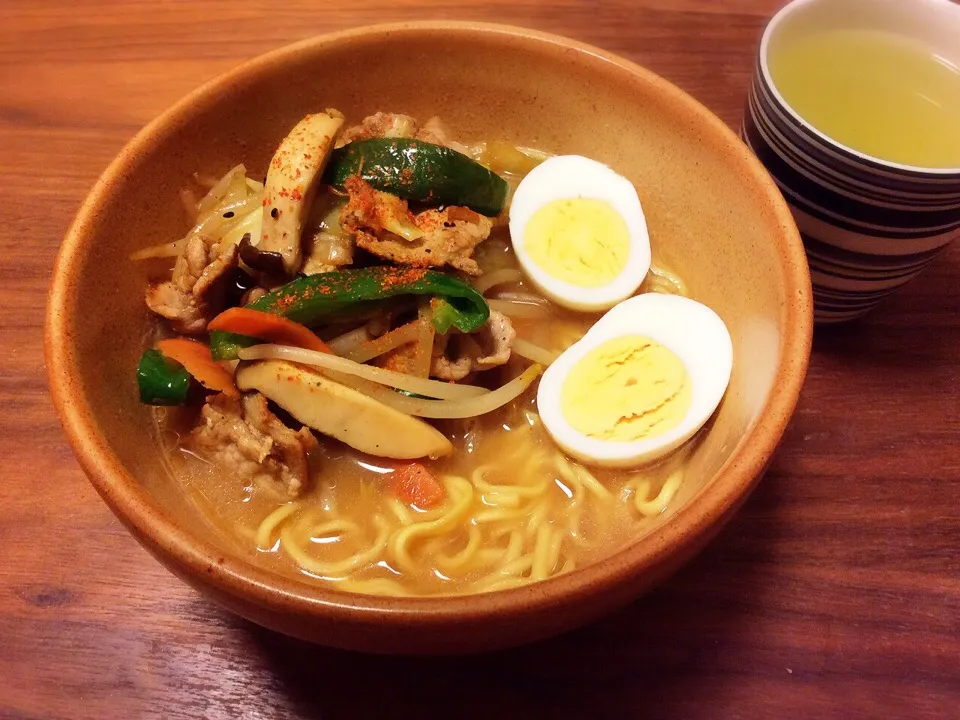 ラ王袋麺で野菜たっぷり味噌ラーメン 2015.4.24|キラ姫さん