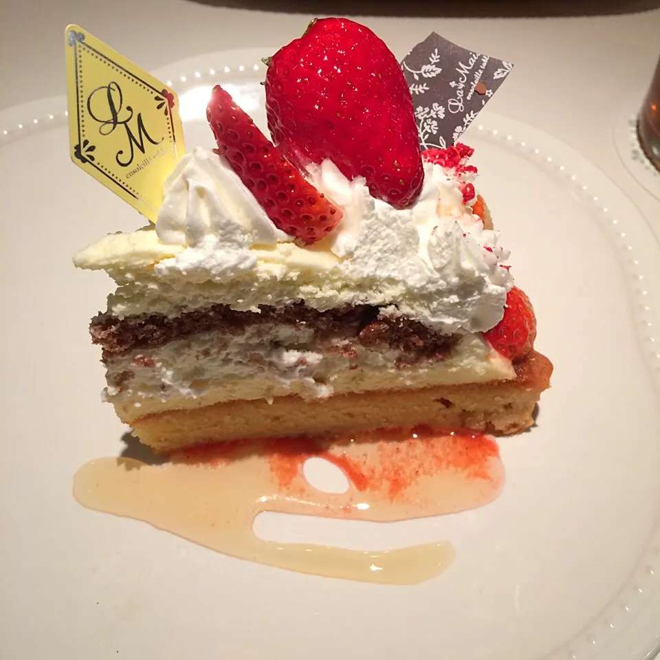 Snapdishの料理写真:紅ほっぺとレモンカスタードケーキ|みぃさん