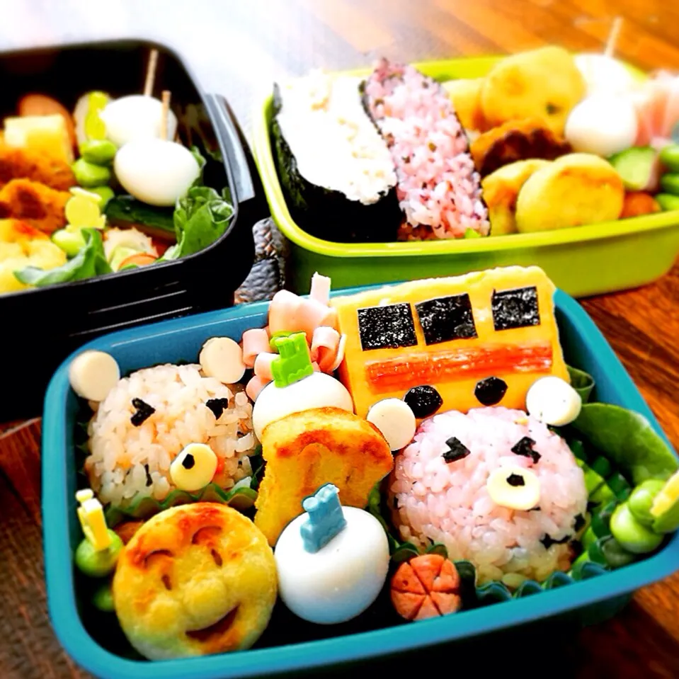 Snapdishの料理写真:親子弁当♡|chanさんさん