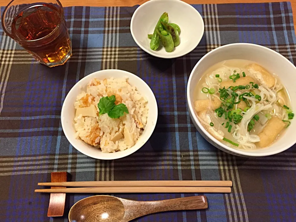 筍ご飯とにゅうめん|hiccoさん