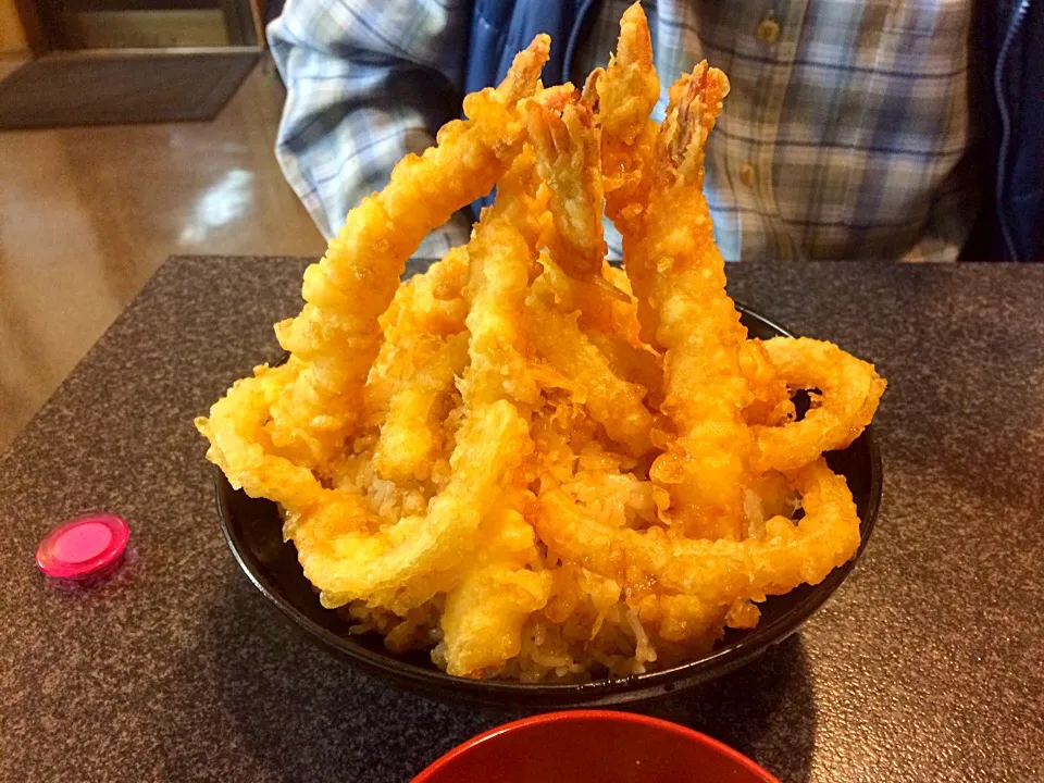 Snapdishの料理写真:天◯の海老天丼|コージ💫さん