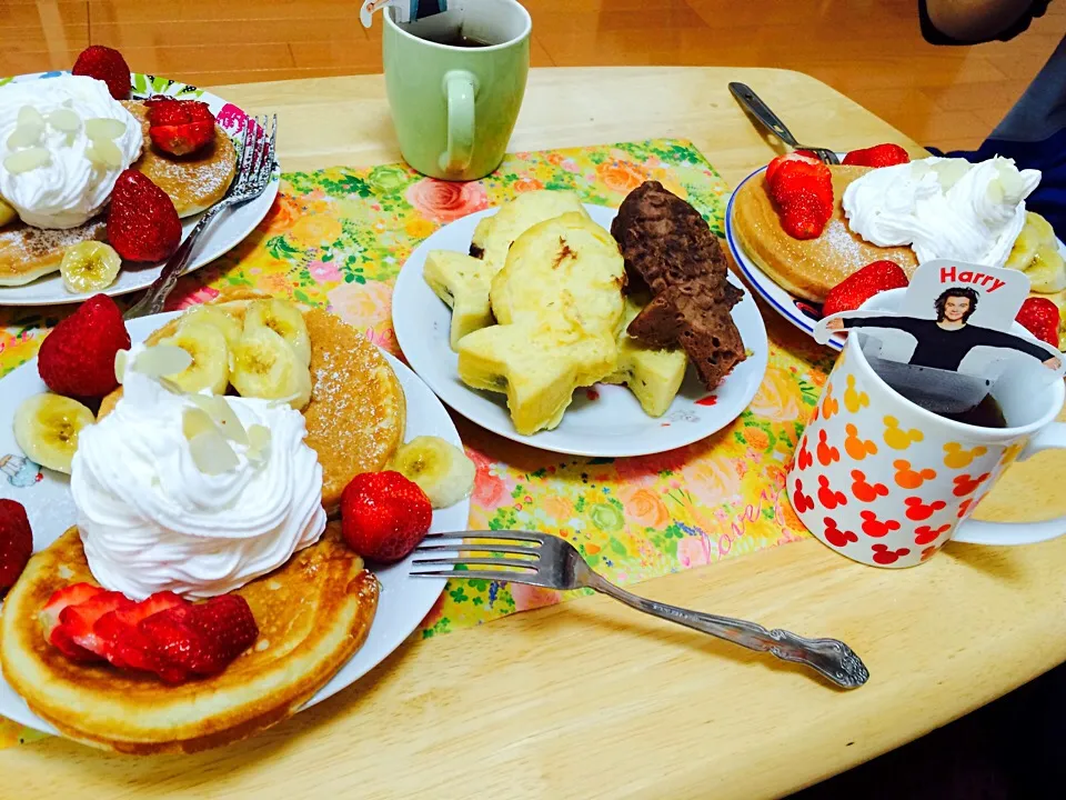 パンケーキと手作りたい焼き|こしじさん