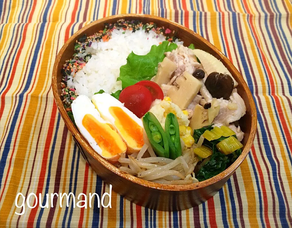 Snapdishの料理写真:2015.4.21 息子お弁当♪|プーティさん