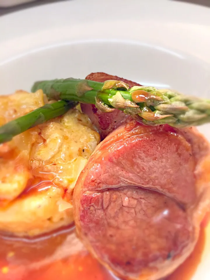 Noisette of lamb and asparagus|chefben87さん