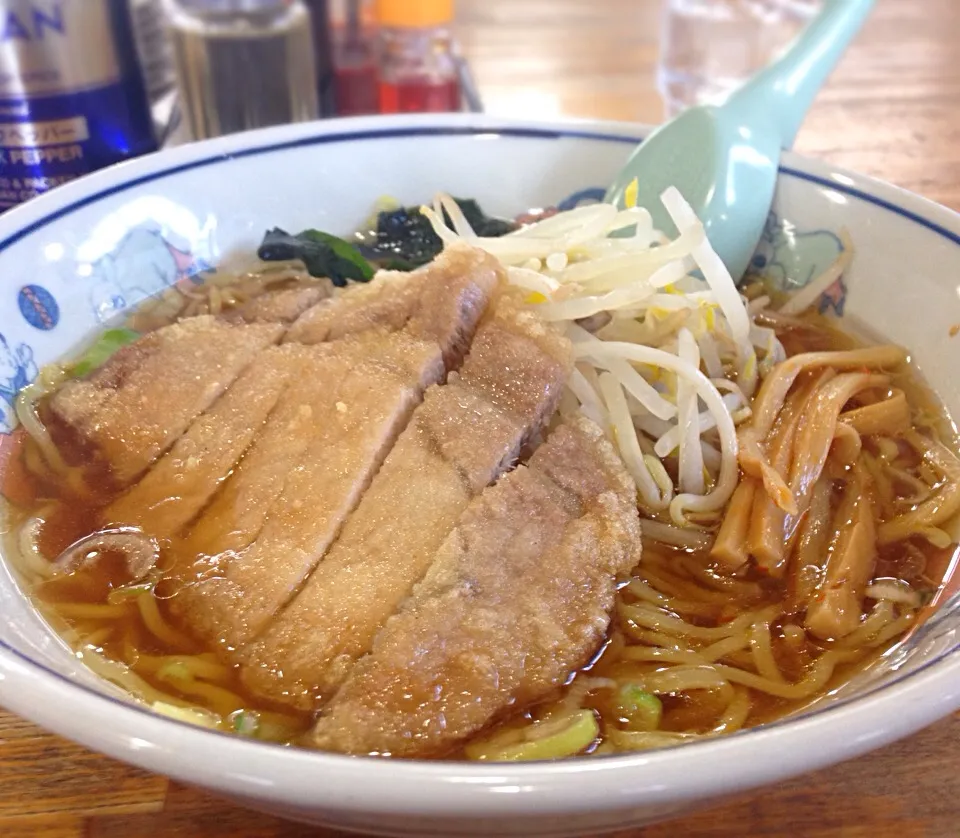 昼ごはん第二弾 肉揚げラーメン|ぽんたさん