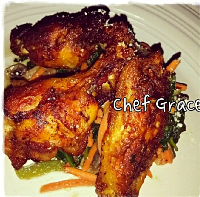 chicken wings vegetable|graceさん