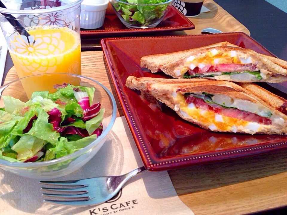 Snapdishの料理写真:K'S cafe morning for girl♡|えいぽんさん