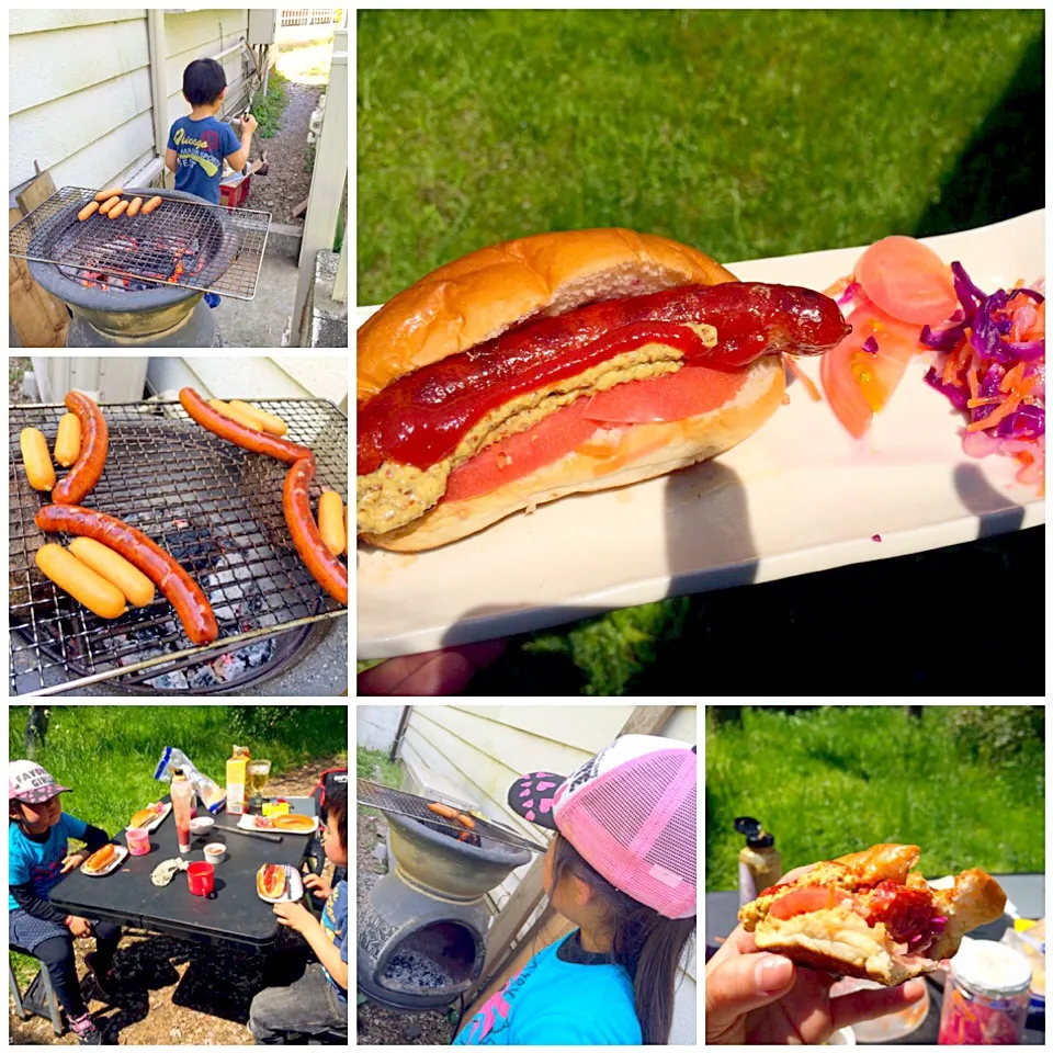 Snapdishの料理写真:Chorizo ​​hot dog🔥チョリソホットドッグ|🌈Ami🍻さん