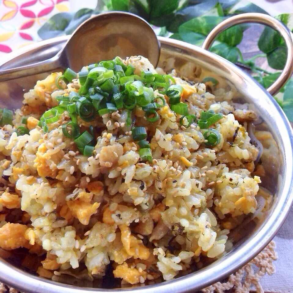 我が家の高菜炒飯◎豚バラ&明太子チーズ卵焼き入り|優雨【ゆぅ】@ HMH所属さん