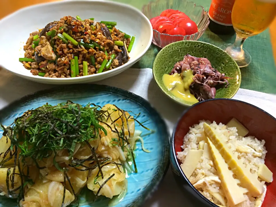 一昨日の晩ご飯🍚と🍺😋✨|ぷっくりんこ💙さん