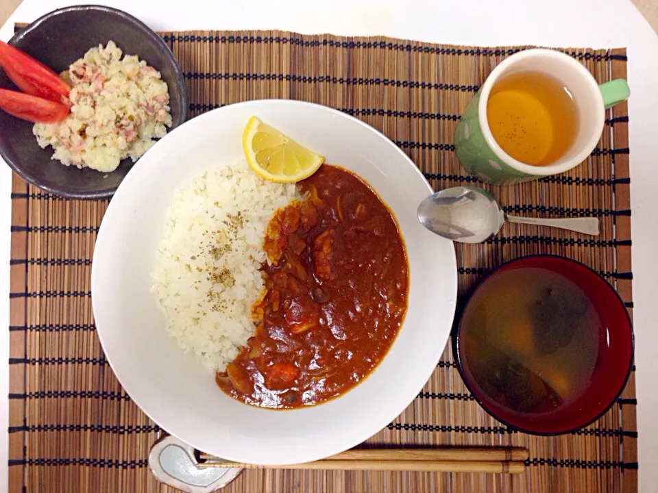 トマトチキンカレー|なべべさん