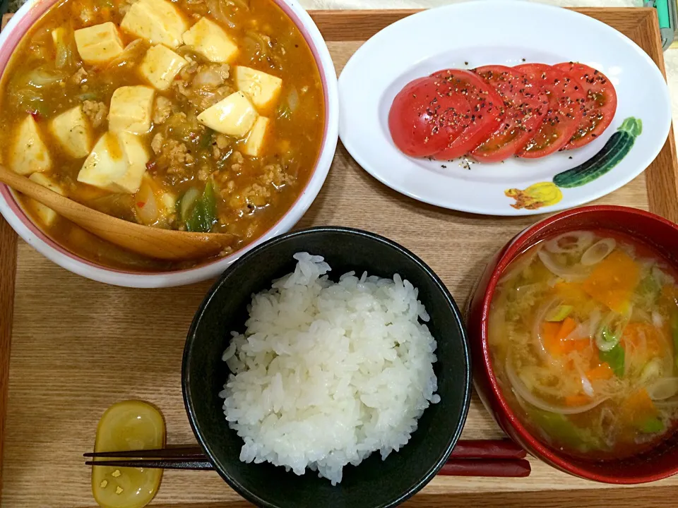 麻婆豆腐定食|中山真理子さん